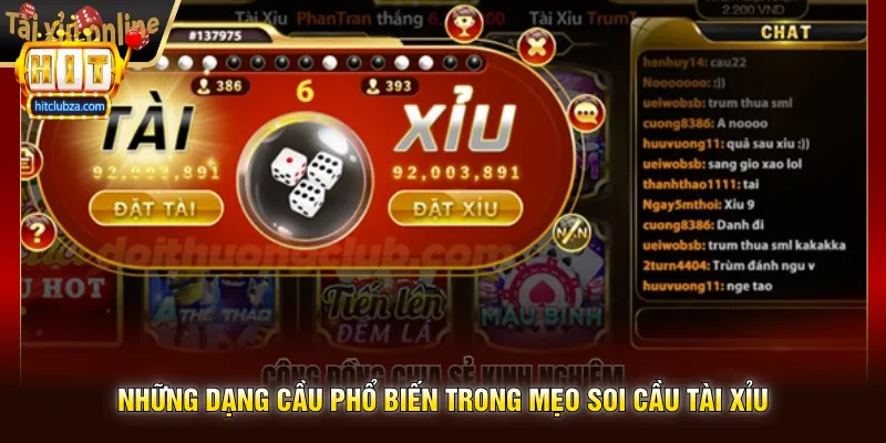 Mẹo Soi Cầu Tài Xỉu Kinh Nghiệm Được Nhiều Người Quan Tâm Trên Hitclub 2 Những Dạng Cầu Phổ Biến Trong Mẹo Soi Cầu Tài Xỉu